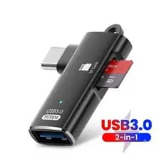 Adaptador Leitor de Cartão Micro SD / TF USB-C e USB 3.0