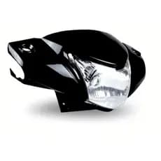 Kit Carenagem do Farol + Farol Bloco Optico Biz 125 Ks/ Es 2011 2012 2013 2014 2015 2016 2017 Vermelho Preto Branco Rosa