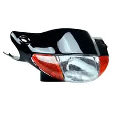 Kit Carenagem do Farol + Farol Bloco Optico Biz 100 1998 1999 2000 2001 2002 2003 2004 2005