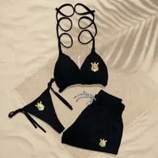 Conjunto Biquíni + Shorts Time Tikini suplex com Bojo Elastano