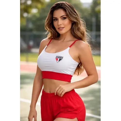 Cropped Personalizado Torcedor SPFC Feminino Bojo