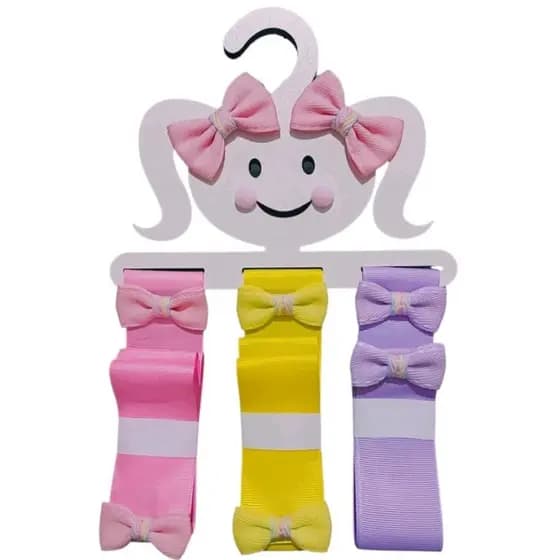 Porta laço , Organizador de laço infantil  , laço infantil menina ,Cabide Organizador de Laços