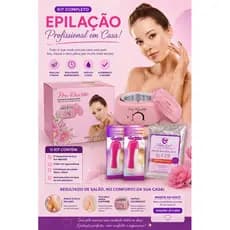 kit depilação 1 Panela 2 Roll-on e 6 un Protetor de panela