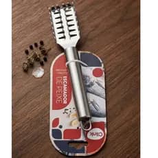 ​Escamador Peixe Inox Raspador Escamas Limpador Cozinha Profissional
