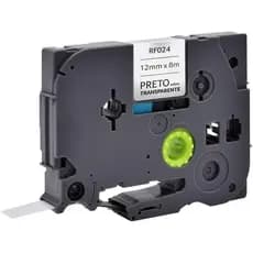 Fita Rotulador Brother TZE-131 PretoTranspar 12mm Multilaser