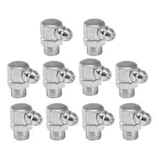 Kit 10 Graxeiras curva 1/4" UNF, 90°, 28 fios, VONDER