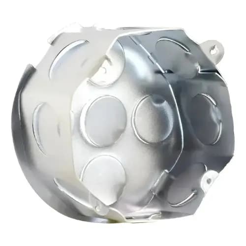 Caixa Luz Galvanizada Teto Octogonal 4x4 Simples Arcoir