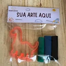 Kit 10 Massinha Modelar Personalizado + Molde Lembrancinha Festa Infantil Todos os Temas Brinde Criativo