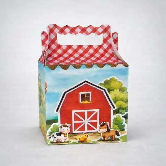 PEGUE E MONTE Caixa fazendinha/ Maletinha Personalizada / Bombons / Doce / Chocolate e Mimos