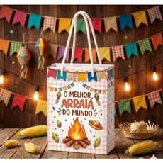 Envio Rápido Kit 10 Sacolinhas Festa Junina para Lembrancinha – Pegue e Monte