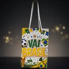 Sacolinha Surpresa Personalizada Lembrancinha FUTEBOL BRASIL COPA PEGUE E MONTE