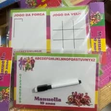 Lousa Mágica personalizada com caneta/ FAZEMOS QUALQUER TEMA Lembrancinha aniversário