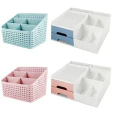 Kit 1 Organizador 2 Gavetas  1 Organizador de Mesa Multiuso
