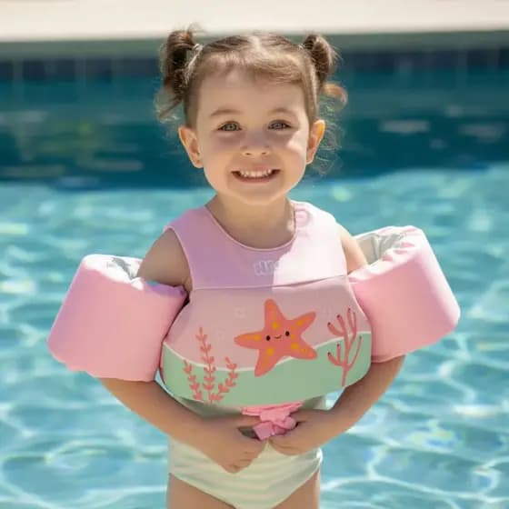 Colete Salva-Vidas Infantil Bóia De Braço Estrela Do Mar Nash Homologado