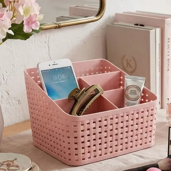 Organizador de Mesa Escritório Porta Canetas Multifuncional