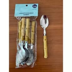 Conjunto de Colheres de Mesa Bamboo 6 Peças Lehavi