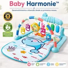 Tapete Infantil Musical Piano Interativo Educativo para Bebê 0 a 12 Meses Multissensorial - AZUL