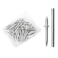 Kit 100 Prego Invisível para Rodapé de Madeira Parafusos Alta Rigidez e Penetração