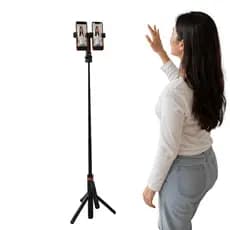 Tripé Celular 180cm Bluetooth Controle Remoto Duplo