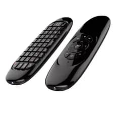 Teclado Air Mouse Sem Fio Iluminado TV Box Smart