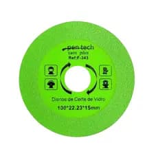 Disco De Corte De Vidro E Porcelanato Verde 100 X 22mm Verde