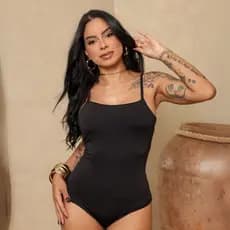 Body Feminino de Alcinha com Forro Suplex Premium Alça Forrado Blusinha Básica Tendência Verão Bori