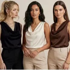 KIT 3 Blusas Feminina Gola Boba em Suplex Premium Verão Tendência Elegante