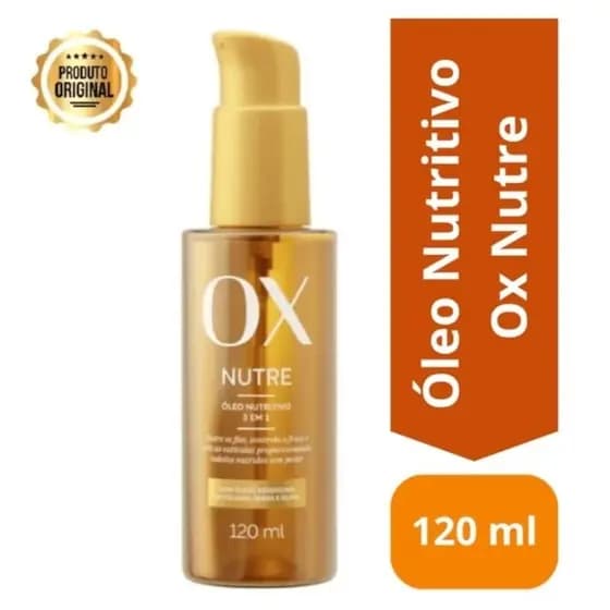 Óleo Nutritivo Ox Nutre 3 em 1 Para Cabelos Secos e Danificados 120ml