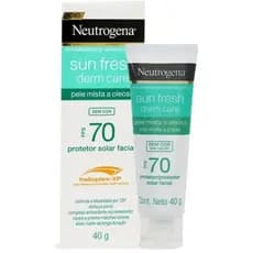 Neutrogena Protetor Solar Facial FPS 70 40g - Proteção UVA/UVB, Efeito Mate, Antioxidante