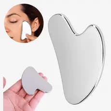 1 Gua Sha Inox Inoxidável Para Limpeza De Folículo Capilar Raspador De Cravo Gua Sha Massageador Cuidados Com a Pele