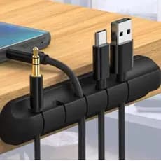 Organizador de Cabos para 3, 5 ou 7 Cabos com Carregamento Carro Sem Perfuração Armazenamento Fones