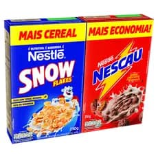 Kit Cereal Matinal Nescau 210g + Snow Flakes 230g Nestlé Embalagem Econômica