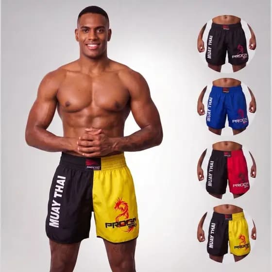Short Muay Thai Masculino Ideal para Esporte Artes Marciais Luta MMA