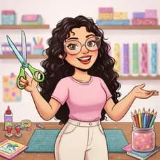 Caixa cenário com itens personalizados