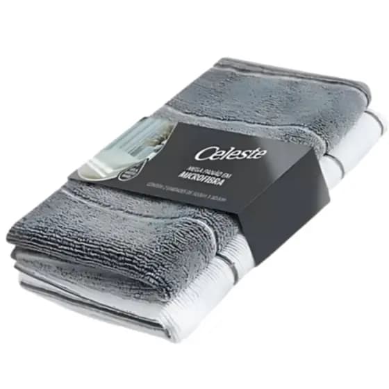 Mega Panão 2 Toalhas em Microfibra Celeste 50x80cm Super Absorvente Cores Sortidas