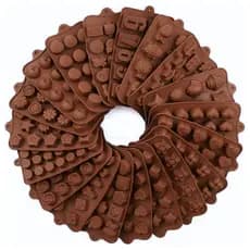 Molde de Silicone Para Chocolate Bombom Doces Gelo Gelatina Resina Forma modelos diversos Animais