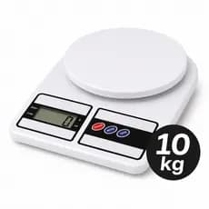 Balança de Cozinha Digital Até 10kg com Tara Alta Precisão para Alimentos