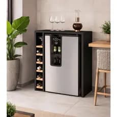 Aparador com Adega planejada Para Cervejeira Ou Frigobar Duna - cores - Comprar Moveis em casa
