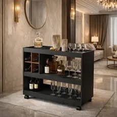 Aparador Sala Com Adega Bar JB 4050 Luxo - Diversas Cores - Comprar Móveis em Casa