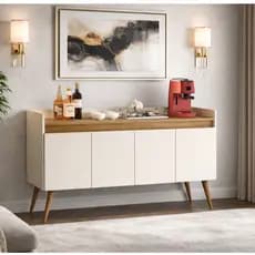 Aparador Buffet Cantinho do Café Lauana Pés Palito 4 Portas - Cores - Comprar Moveis em casa