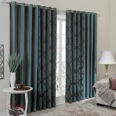 Cortina Duo Jacquard Semi Blackout 4,00m X 2,80m Tecido Grosso
