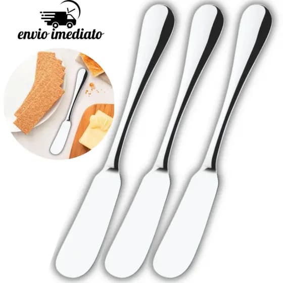 Espátula de Manteiga Inox Premium 15,2cm Patês Manteiga Geleias Cremes