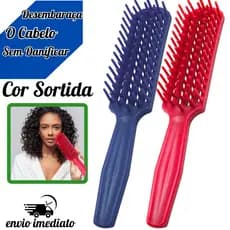 Escova Jacaré Desembaraçadora  Cores Sortidas Florata Pentear Cabelo Desembaraçado