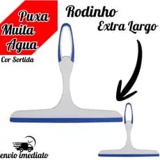 Rodo de Pia com Silicone Largo 24 cm Rodinho Com Puxador Grande Limpeza Multiuso Para Box Vidros