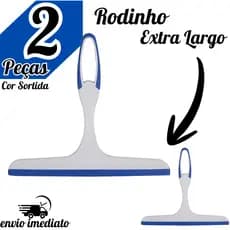 Rodo Rodinho Pia Silicone Largo 24 cm Rodinho Com Puxador Grande Limpeza Multiuso Para Box Vidros