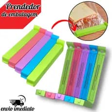 Prendedor Lacre para Embalagens Multiuso – Lacre Colorido para Cozinha, Casa e Restaurante