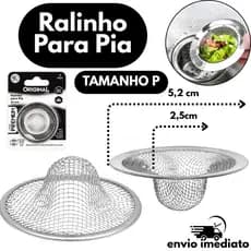 Ralinho de Pia Inox Premium 5,2cm – Ralo Japonês Para Cozinhas, Banheiros, Pias