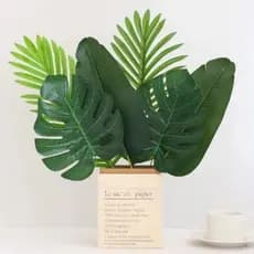 Folha Artificial Verde Planta, Kit 10 a 30 Folhas Artificiais Para Decoração, Folha Artificial Decoração