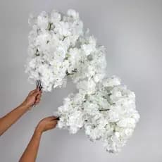 Cerejeira - Kit 10 a 40 45cm Flor Cerejeira artificial Decoração Casa -A-520 BRANCO