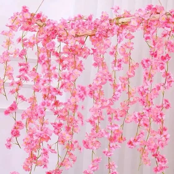 Flor de cerejeira em forma de correte - artificial permanente - BH802357